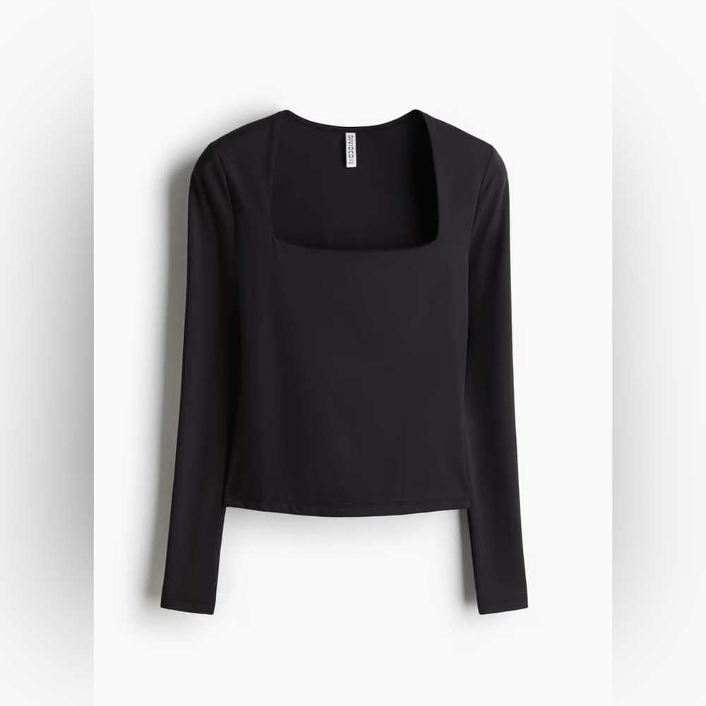H&M Black Long Sleeve Top